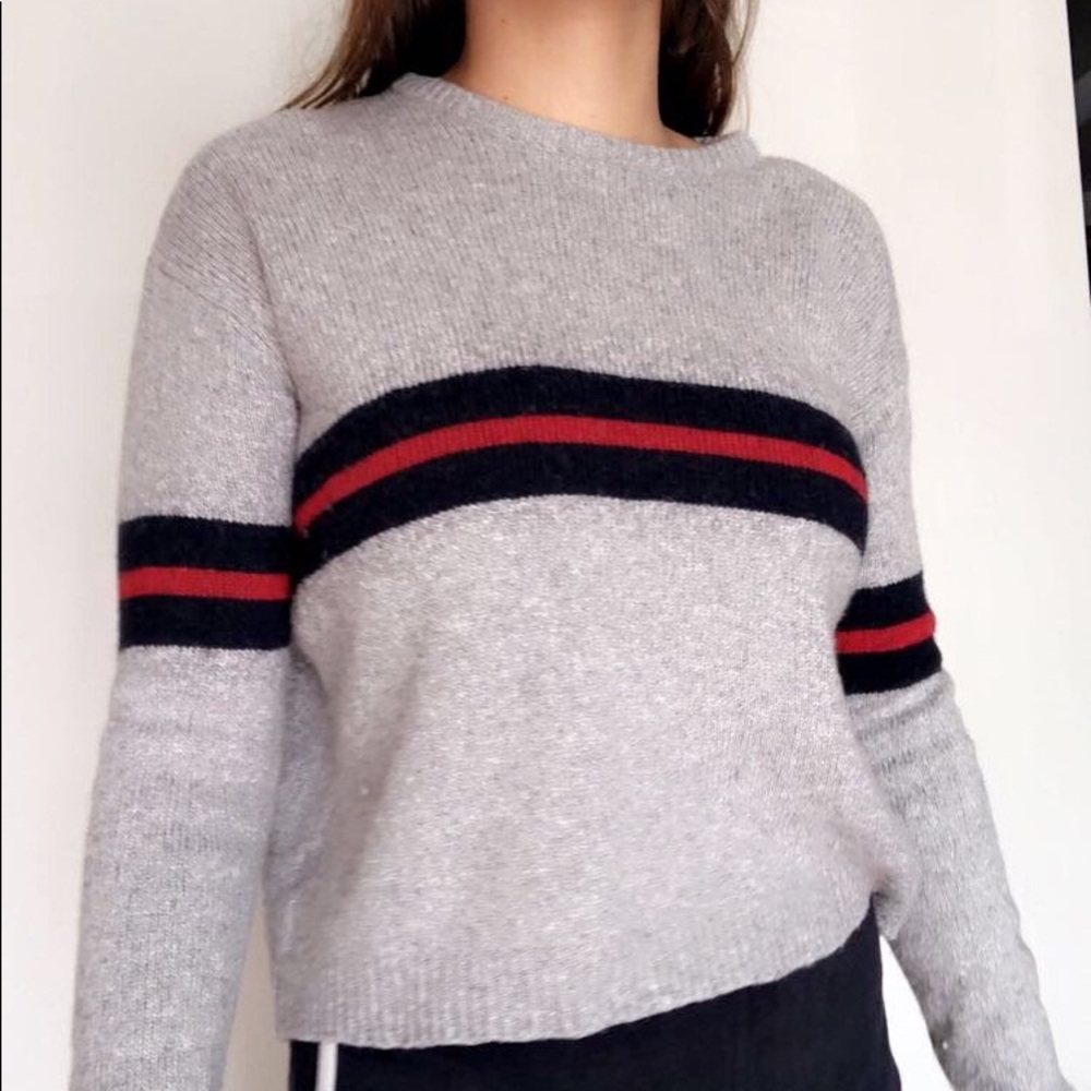 A knit sweater
